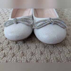 Kelly & Katie Silver Sparkle Dress Shoes